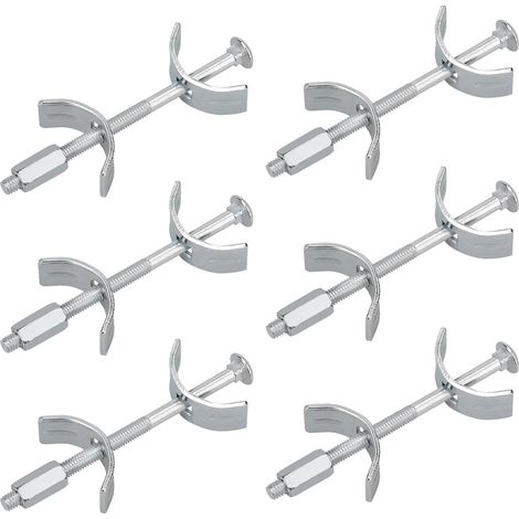 Raccord Plan de Travail, 100 mm 6 pcs connecteur de Meubles, raccordement de Meubles de Cuisine pour Assembler, Serrer et Fixer, fer (1/5)