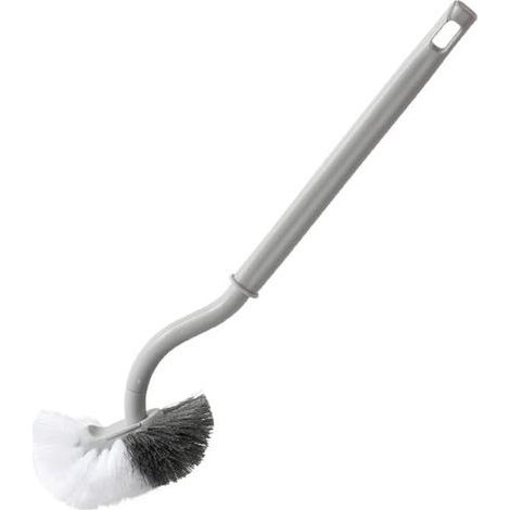 Brosse de Rechange Brosses à WC, Brosse de Toilette en Plastique à Long Manche avec Poils multifonctionnels pour la lèvre inférieure et Le Nettoyage en Profondeur (1/5)