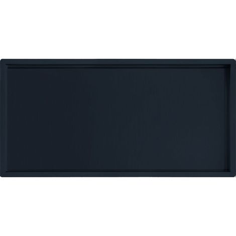 JTP Vos Rectangular Shower Niche 300mm H x 600mm W - Matt Black (1/4)