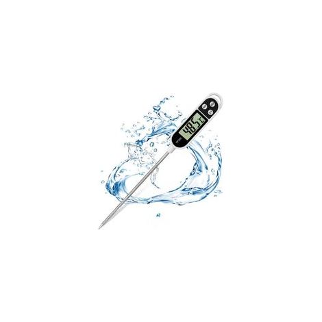 Thermomètre alimentaire sonde électronique pour cuisine – Lecture instantanée 2-3 secondes – Acier inoxydable – Écran LCD antimicrobien - TP300 (1/4)