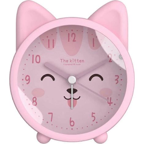 Réveil mignon à motif chat pour enfants, horloge numérique avec veilleuse (1/2)