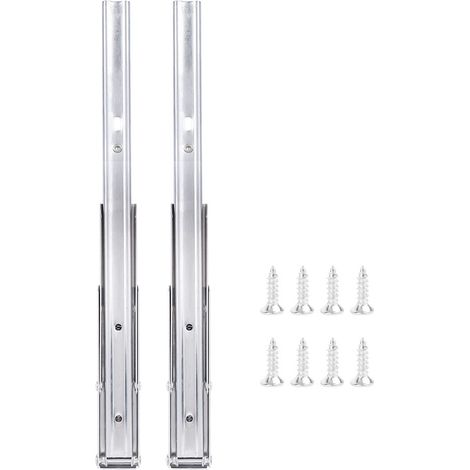 Support Étagère Pliable Acier Inoxydable Montage Mural Pour Rangement Design Mobile Lot De 2 (1/5)
