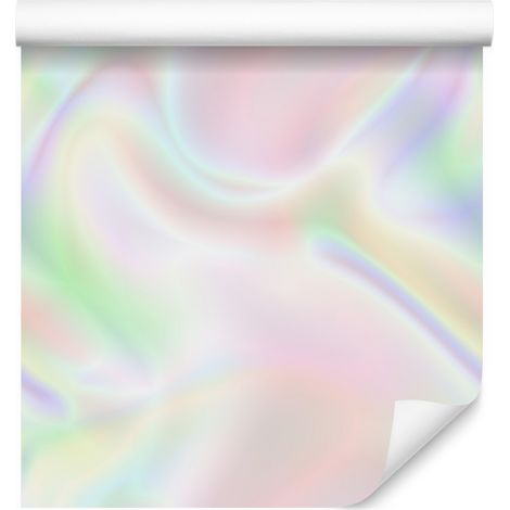 Tapetenhintergrund mit Farbverlauf in Weiß, Hellgrau, Mint und Creme, 50 x 1000 cm (1/5)