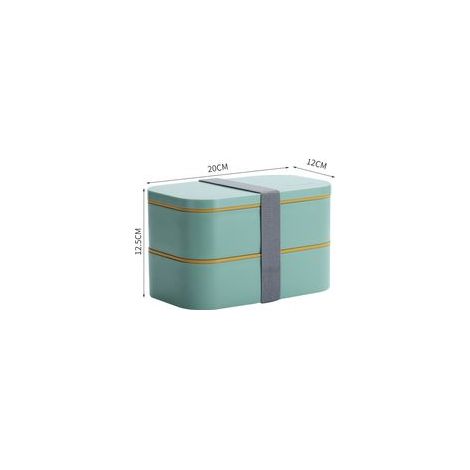 Boîte à lunch japonaise Bento 1600 ml, compatible micro-ondes et portable, (1/4)
