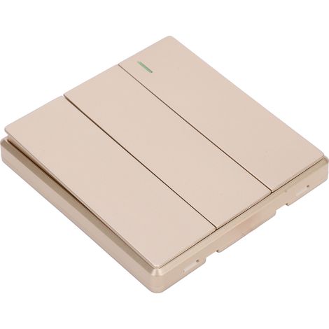 Interrupteur à distance sans fil, boîtier en plastique doré, contrôleur de lumières LED 3-Ouvertures TDL9987-3 (1/5)