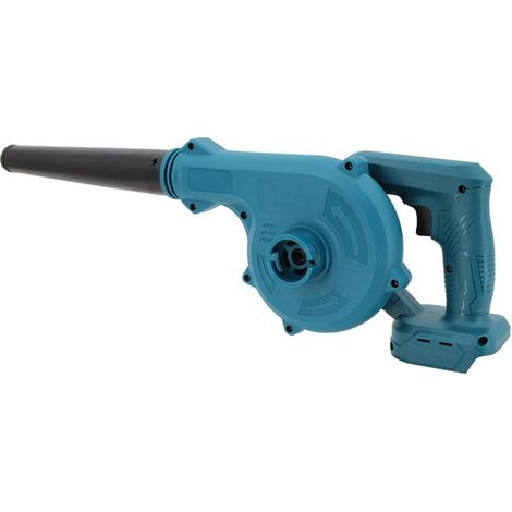 Souffleur de feuilles et souffleur de poussière sans fil – 18 V – Moteur à brosses – Vitesse réglable en continu – Soufflement et aspiration – Compatible avec la batterie Makita 18 V – Batterie non in (1/5)