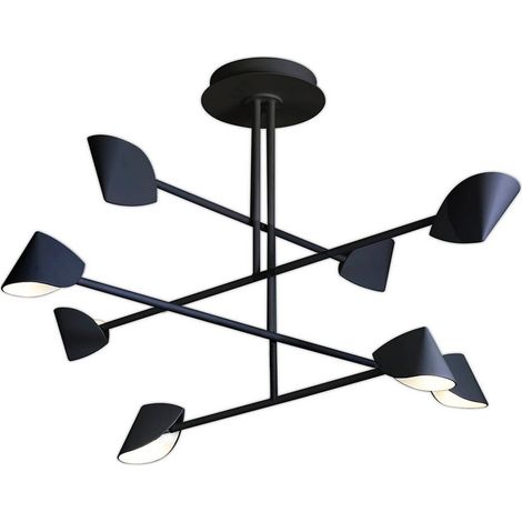 Plafonnier design, Plafonnier design Capuccina - Mantra Noir en Metal, MANTRA (1/5)