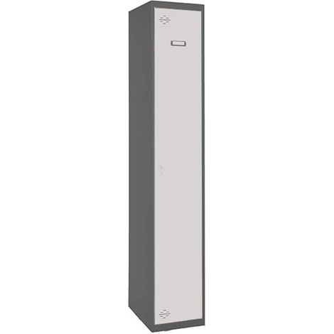 Taquillas metálicas SIMONLOCKER (180x30x50cm) ANTRACITA Y BLANCO
