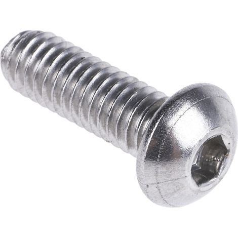 Vis à six pans creux, M4 x 12mm, tête Vis bombée à tête creuse hexagonale, en Acier Inoxydable ( Prix pour Boîte de 100 ) (1/3)