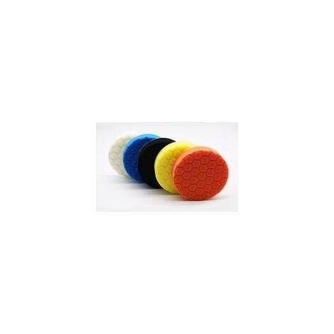 Éponge de Polissage, Set de Polissage,5 Pièces 150mm Hex Logic Polissage Pad Éponge polir Kit pour Voiture Ponçage Polissage pour 125mm RO/DA Polissage pour Polisseuse Machine à polir (1/4)