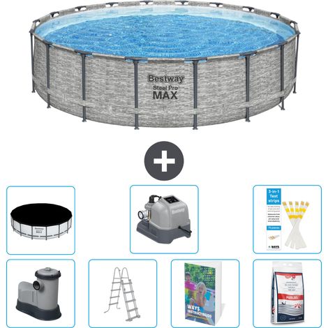 Bestway Bestway Steel Pro MAX Ronde - 549x122 cm - 8-pièces S649 (1/4)