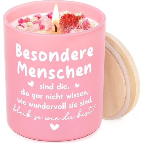 Cadeaux pour femme, bougie parfumée - Cadeaux pour petite amie, sœur, collègue, idée cadeau d'anniversaire (1/5)