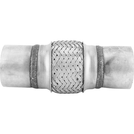 Tuyau flexible universel pour échappement en acier inoxydable tressé, joint de dilatation 63.5x200mm (1/5)