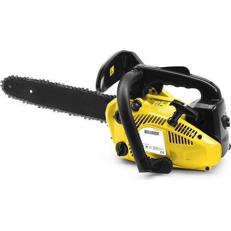 Centrale Brico – Tronçonneuse thermique 25.4 cm³ – Puissance 1.2 cv – Longueur de guide 25 cm – Vitesse de chaîne 22.9 m/s – Pour bois dur et teck