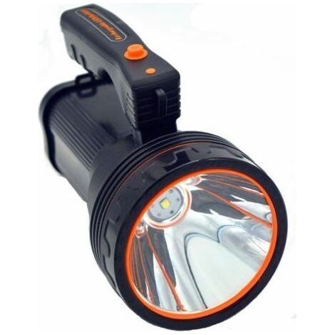 NALOOKAMIC Lampe de Poche à Del Rechargeable de 7000 lumens Super Brillante avec Bords tranchants pour éviter Les bêtes Unisex-Youth（Black）