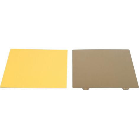 Packung mit 1 doppelseitigen, flexiblen PEI-Platte, goldfarben, magnetischer Federstahl für 3D-Druck, magnetische Seite B, 235 x 235 mm (1/5)