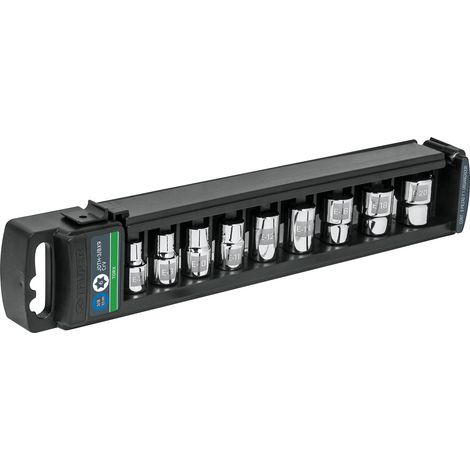 Juego de llaves vaso Torx, cuadro 3/8" - 9 piezas