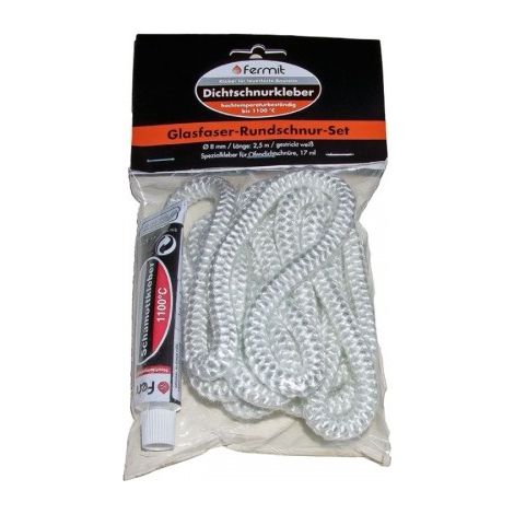 Ofen Dichtschnur 6 bis 12 mm 10x3 mm Weiß Dichtband Ofendichtung Kamindichtung 10x3 mm (1/3)