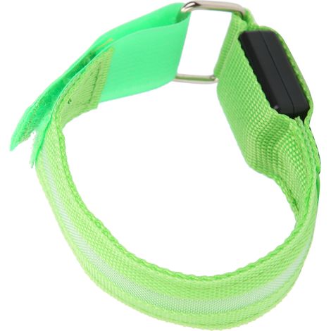 LED-Armband für Outdoor-Läufer, verstellbar, blinkend, Fahrradarmband, leuchtend, Grün (1/5)