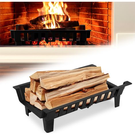 TolleTour Rejilla de hogar elevada 6 cm, ventilación optimizada para una combustión eficiente de la leña, 46 x 31 cm (1/5)