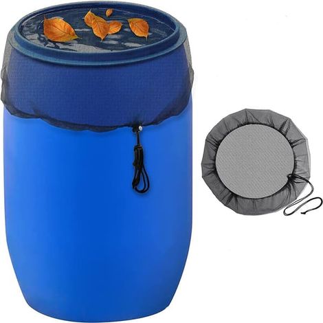 Couvercle en filet pour récupérateur d'eau de pluie - protège des insectes et des débris végétaux - M / 85 cm (1/5)