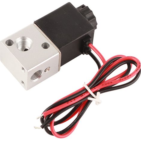3V1‑06 3-Wege-2-Positionen-Magnetventil 1/8" BSP, normalerweise geschlossen (DC 24V) (1/5)