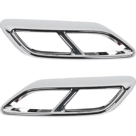 2 Pièces Garniture de Couvercle de Tuyau D'échappement de Queue de Voiture pour A3 8Y à Partir de 2021, Couvercle de Tuyau D'échappement de Silencieux D'échappement Cadre de (1/5)