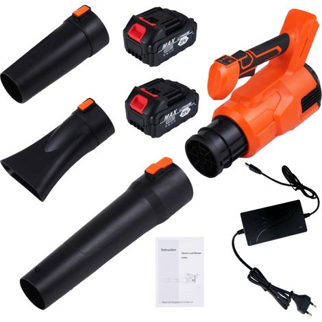 Souffleur 21V sans fil – 2 vitesses, 2x30Ah, 22000tr/min, turbo, jardin/déneigement (1/5)