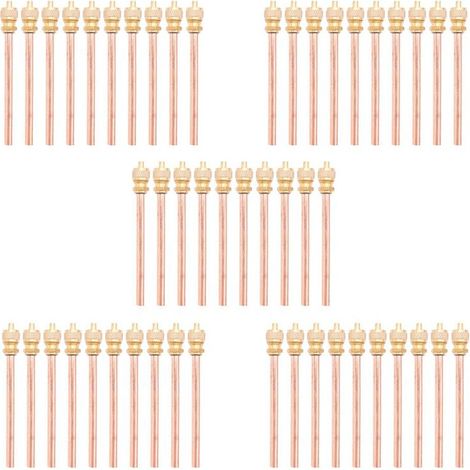 50 Vanne 1/4 Pouce Sae x 1/4 Pouce de Diamètre Extérieur x Tige de 4 Pouces Noyau Ac RéFrigération