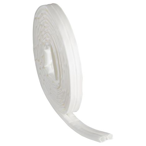 Joint silicone adhe'sif 6 m pour fissures jusqu'a' 7 mm Porte-fenetres blanches
