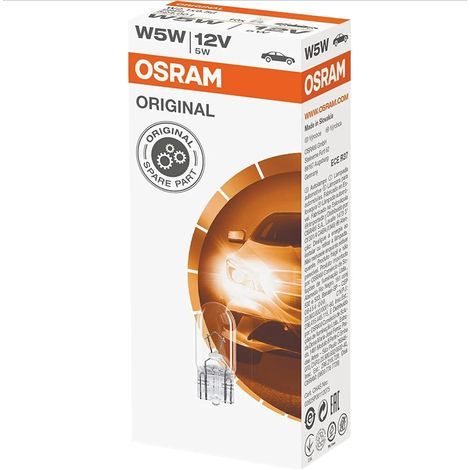 10 W5W Halogenlampen 12V OSRAM Original, Positions- und Kennzeichenbeleuchtung, Standardfahrzeug (1/5)