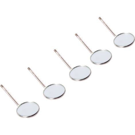 50 miroirs buccaux orthodontiques dentaires en acier inoxydable, miroir simple (1/5)
