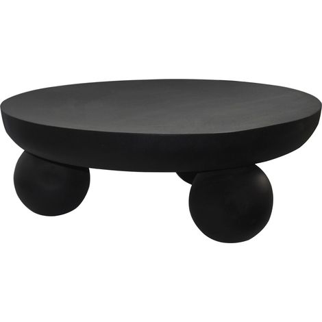Table basse en métal - Noir - SILIDA (1/2)