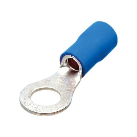 Terminal aislado redondo 10,5/2,5mm Azul 50 uds