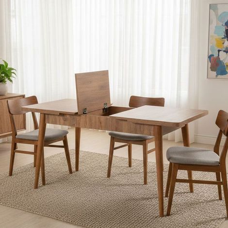 Tavolo Allungabile Dschubba, Allungabile, 8 Posti, 80x165x75h cm Marrone Quercia (1/5)