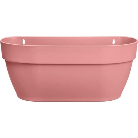 Elho Vibia Campana Wall Basket 35 Dusty Pink Fioriera Rettangolare (1/4)