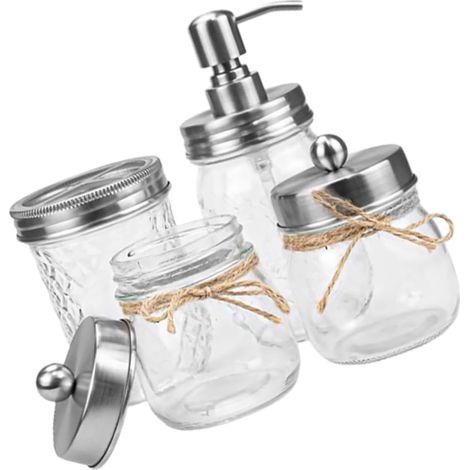 Accessoires De Toilette Verre Kit Articles De Salle De Bain avec Gobelet Individuel Et Porte-Brosse à Dents pour Usage Domestique Ou Hôtelier (1/5)