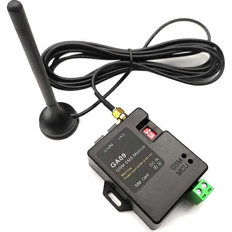 Mini alarme de sécurité domestique 8 canaux avec appel SMS, conception intelligente et sans fil, alimentation CC 6V-CC 15V. (1/5)
