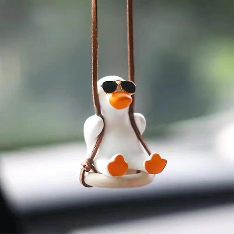 Décoration pendentif balançoire petit canard pour voiture, canard B (1/4)