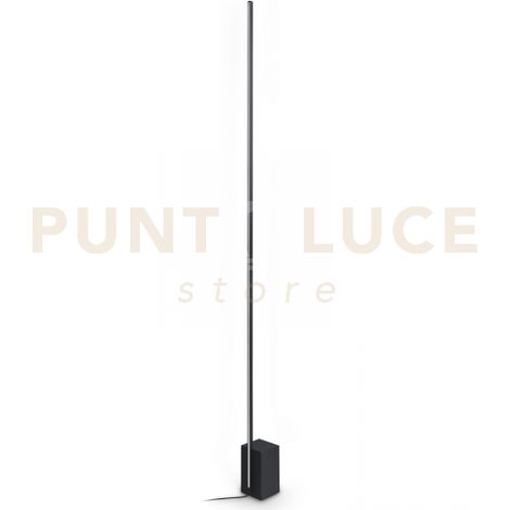 ESSENCE SQUARE LAMPADA DA TERRA NERA LED 3000K  24W  2400 lm