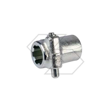 Bussola scanalata con pulsante 1" 3/8 lunghezza 130 mm per trattore agricolo