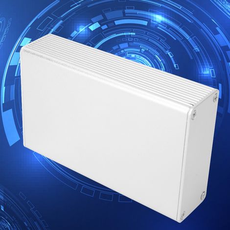 Boîtier aluminium dissipateur thermique intégré pour circuit imprimé GPRS 27x66x100mm argent sablé avec 2 plaques et vis (1/5)