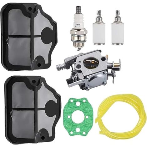 Carburateur pour Tronçonneuse Husqvarna 36 41 136 137 137e 141 142 142e Walbro WT-834 WT-657 WT-529 WT-289 WT-285 WT-239 WT-202 Zama C1Q-W29E Remplace 530071987 530019172