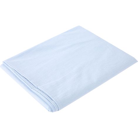 Housse de couverture pour table de massage SPA, en coton doux avec trou respiratoire pour le visage, couleur bleu clair (1/5)