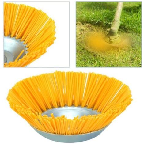 BUNTHAUS Tête débroussailleuse nylon 200 mm – Épaisseur des poils 2 mm – Vitesse max 6 500 tr/min – Compatible débroussailleuses et tondeuses