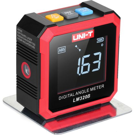Inclinómetro LM320B con pantalla digital de 490°, nivel eléctrico de alta precisión, medición absoluta y relativa, retención de datos, bidireccional. (1/5)
