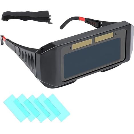 Lunettes de soudage à obscurcissement automatique avec bras flexible pour utilisation industrielle, lunettes d'arc, lunettes de soudage (1/5)