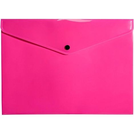 Neonpinkfarbene A4 PP-Umschlagmappe
