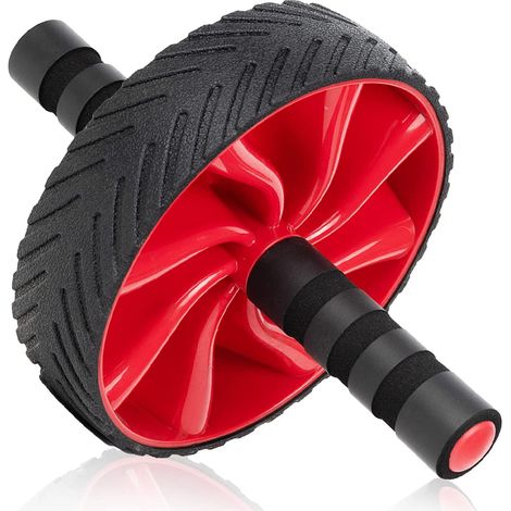 1 Roue abdominale,Acier inoxydable,Poignées TPR antidérapantes,Réglable et pliable,Maison et extérieur (1/5)