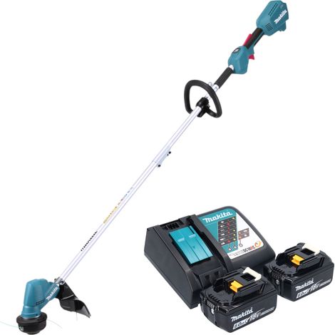 Makita DUR 192 LRG Coupe-bordures à batterie 18 V 300 mm Brushless + 2x batterie 6,0 Ah + chargeur